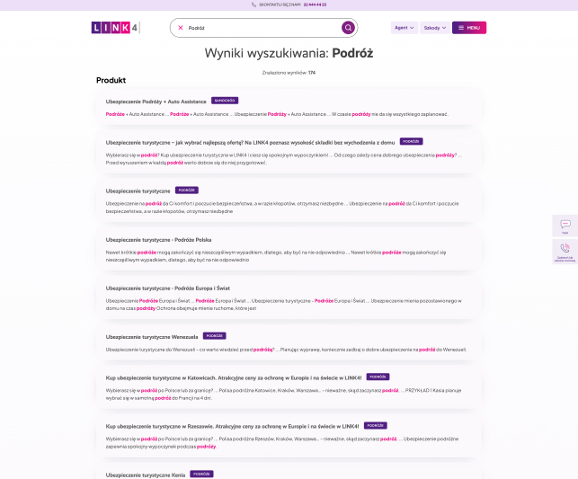 Szczegóły rozwiązania dla wyszukiwarki na Link4 Zaawansowane wyszukiwanie na stronie Link4
