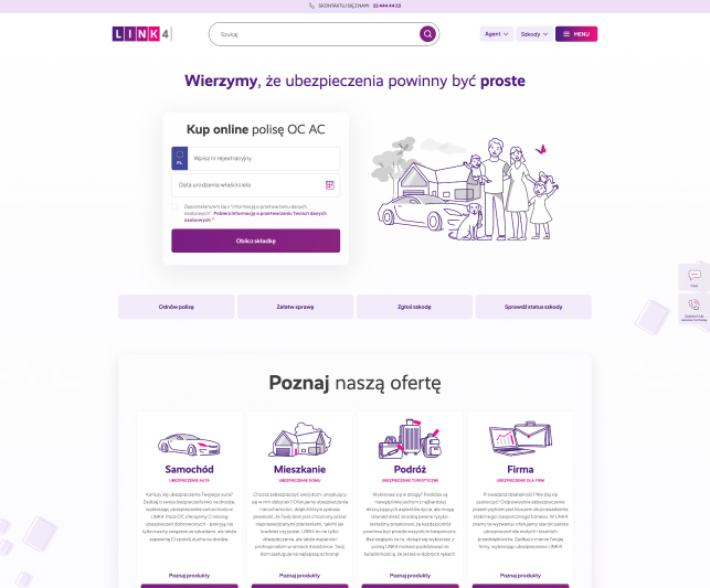 Szczegóły rozwiązania dla strony Link4