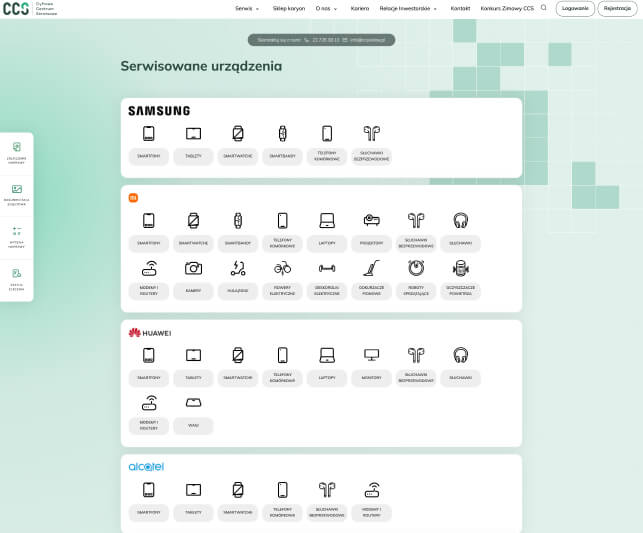 Portfolio of supported devices Device portfolio