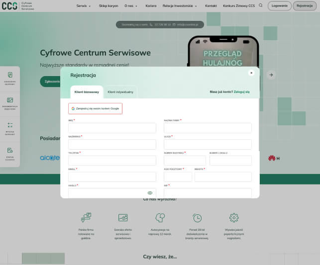 Integration with Google Registration process
