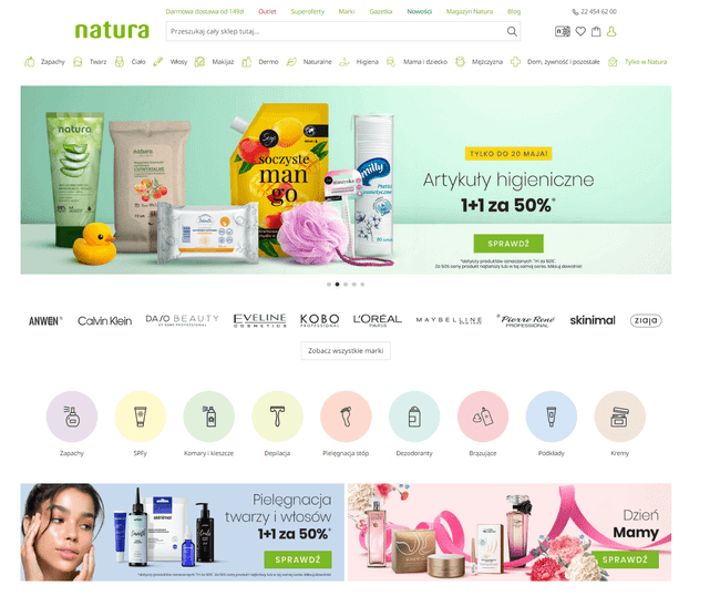 Sklep na Magento - Drogerie Natura