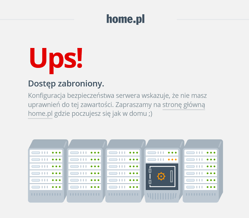 Błąd 403 na stronie internetowej