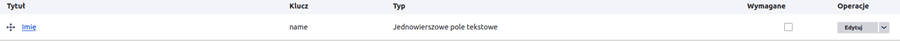 Checkbox "wymagane"