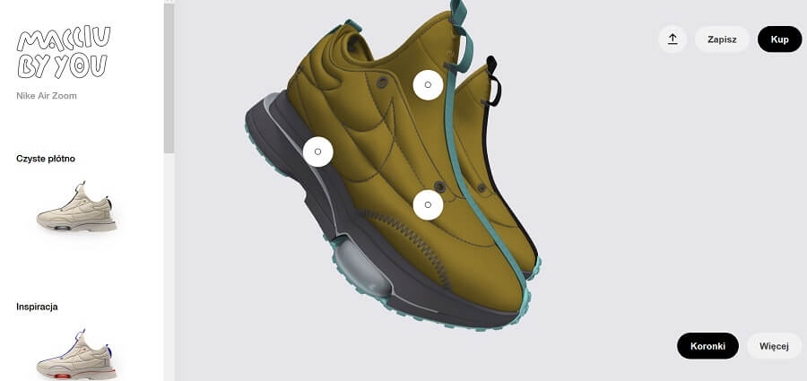 Konfigurator butów Nike