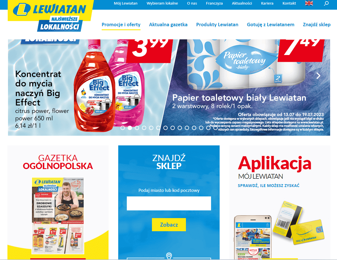 Strona Lewiatana na Drupalu
