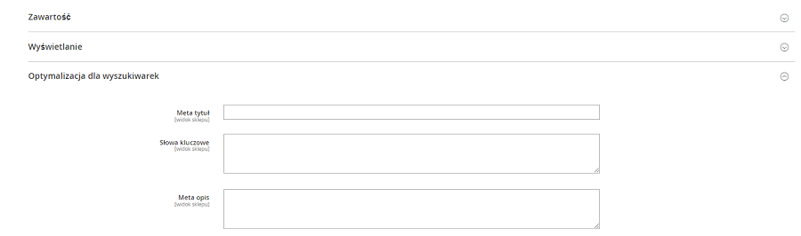 Meta tagi w sklepie Magento