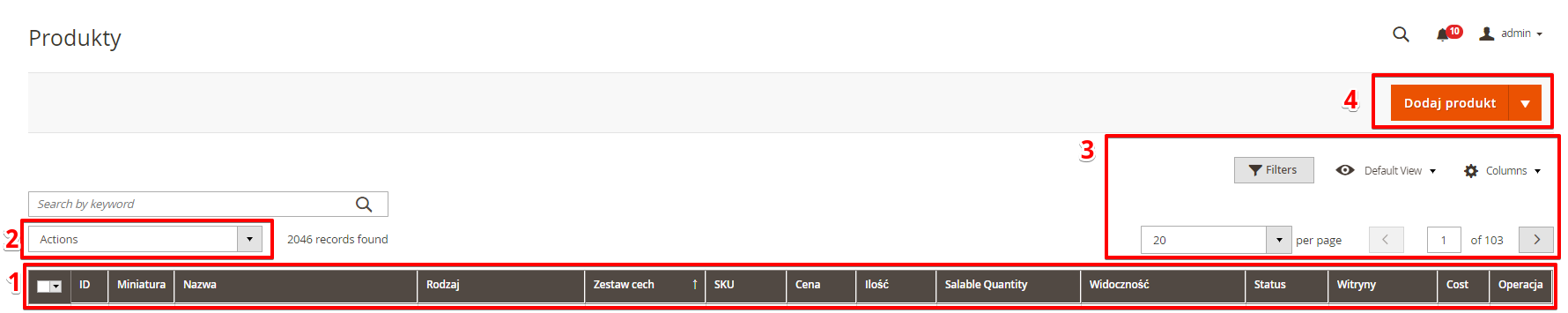 Dodawanie produktów w Magento 2