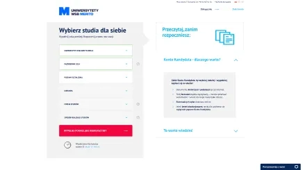 WSB formularz Witryna Wyższych Szkół Bankowych - formularz
