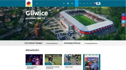 Gliwice website - desktop New Gliwice website
