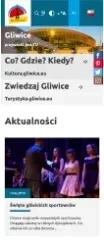 New page for Gliwice - mobile Gliwice website