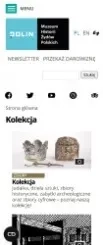 Mobile view of POLIN's page New website for POLIN - mobile