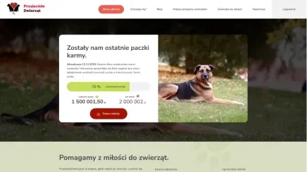 Crowdfunding platform for Przyjaciele zwierząt New platform