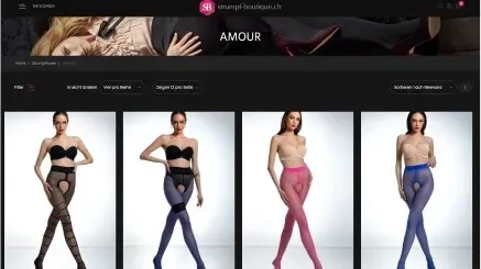 New website for Strumpf Boutique Website for Strumpf Boutique