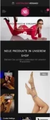 New page for Strumpf Boutique - mobile Strumpf Boutique new page