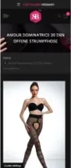 Strumpf Boutique new website Mobile view of the Strumpf Boutique website